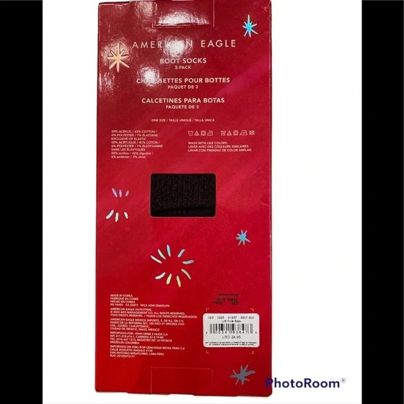 New in Box American Eagle Outfitters 3 Pack of Boot Socks - Picture 2 of 3